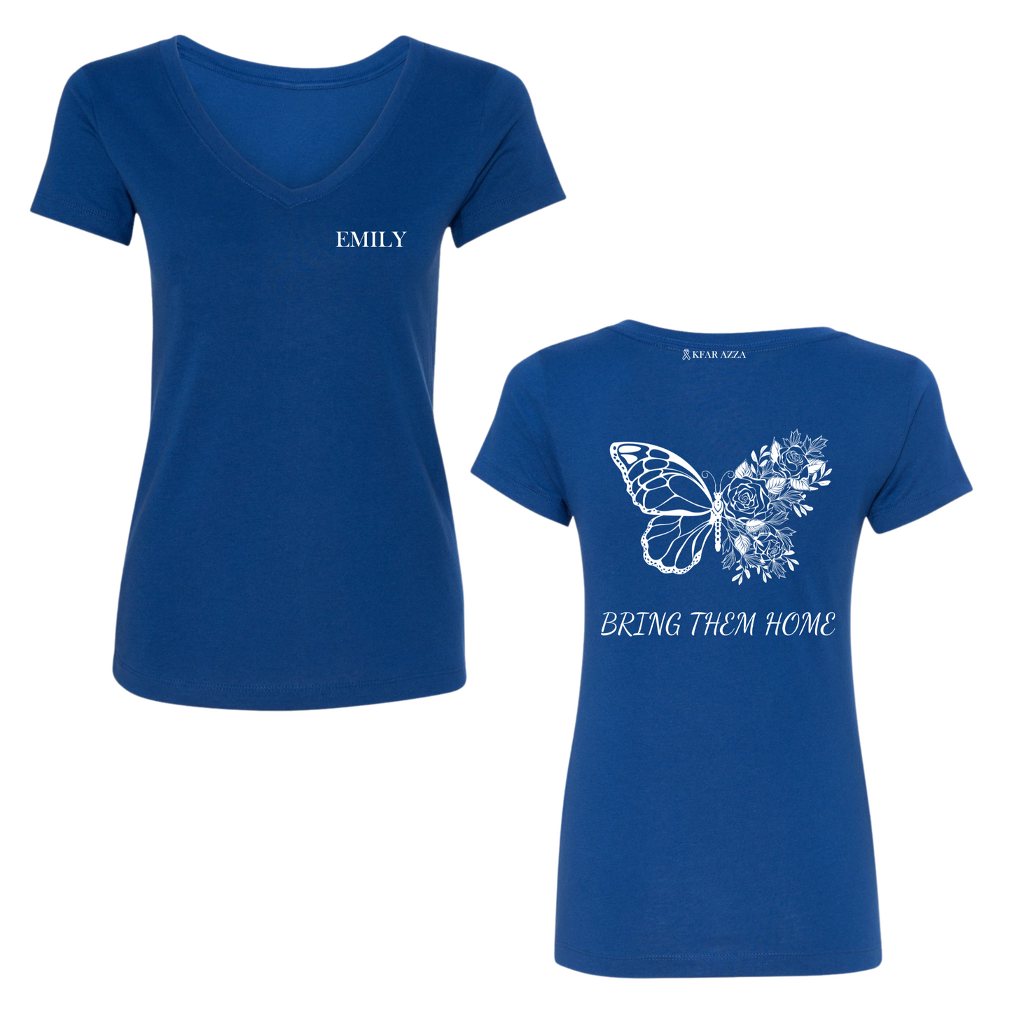 Emily | Butterfly Womens V-Neck