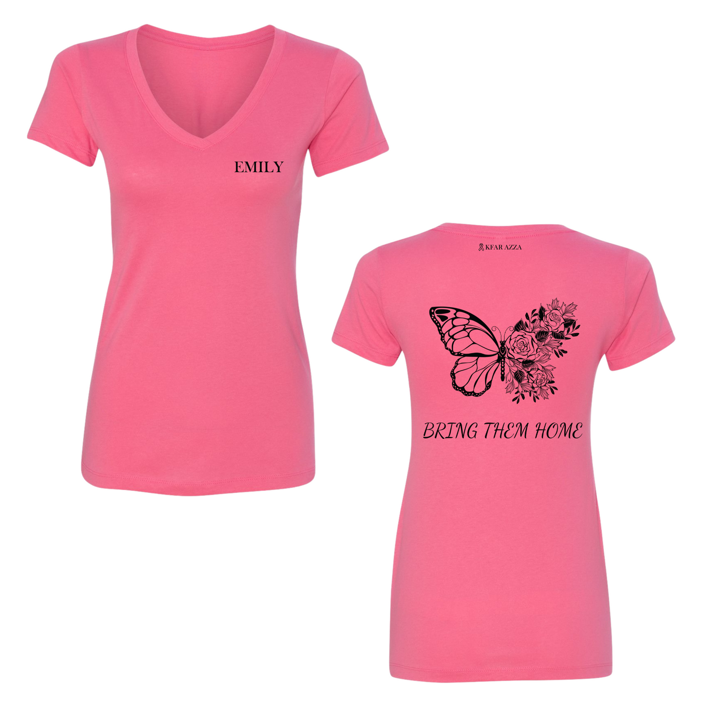 Emily | Butterfly Womens V-Neck