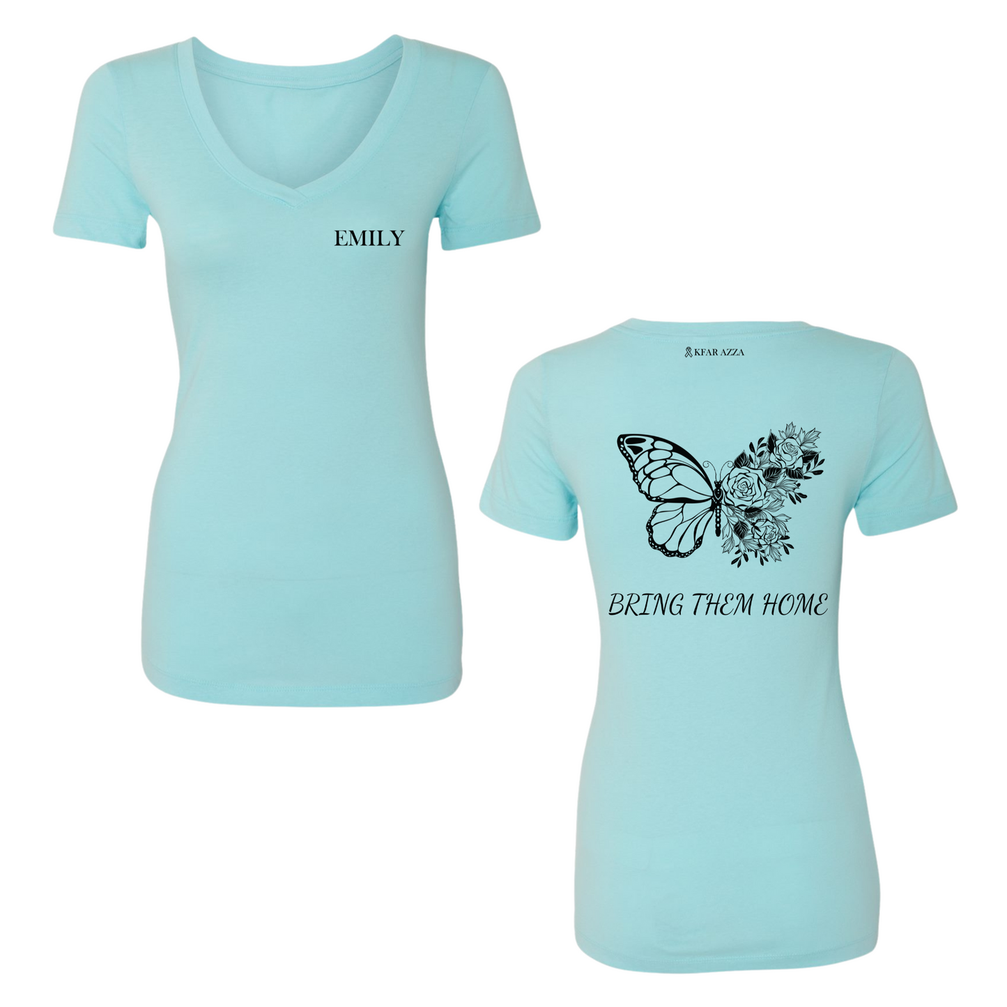 Emily | Butterfly Womens V-Neck