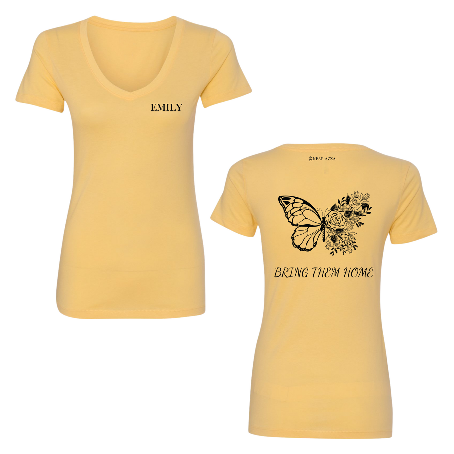 Emily | Butterfly Womens V-Neck