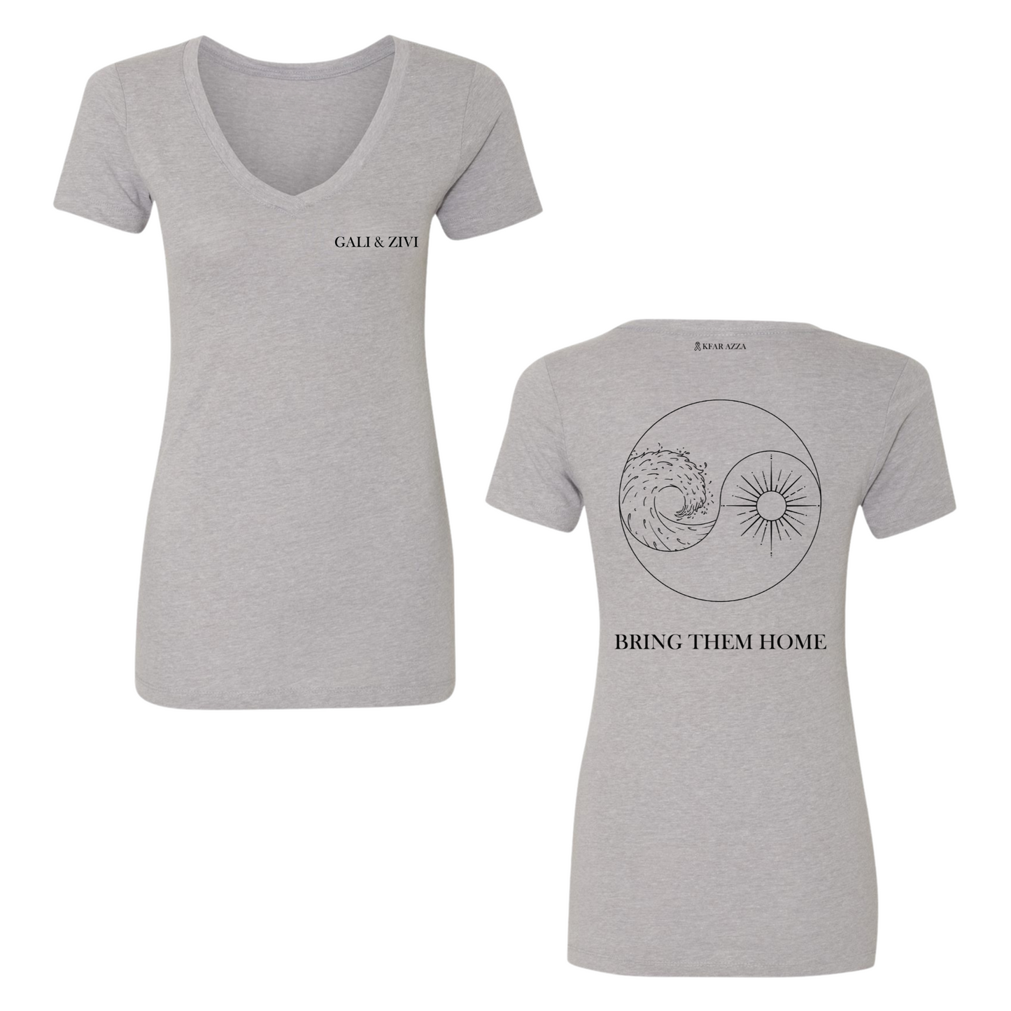 Gali & Zivi | Ying & Yang Womens V-Neck