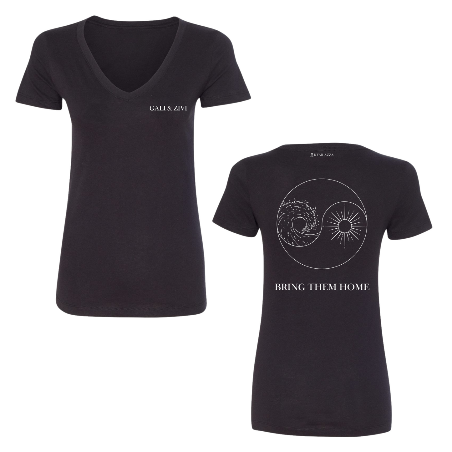 Gali & Zivi | Ying & Yang Womens V-Neck